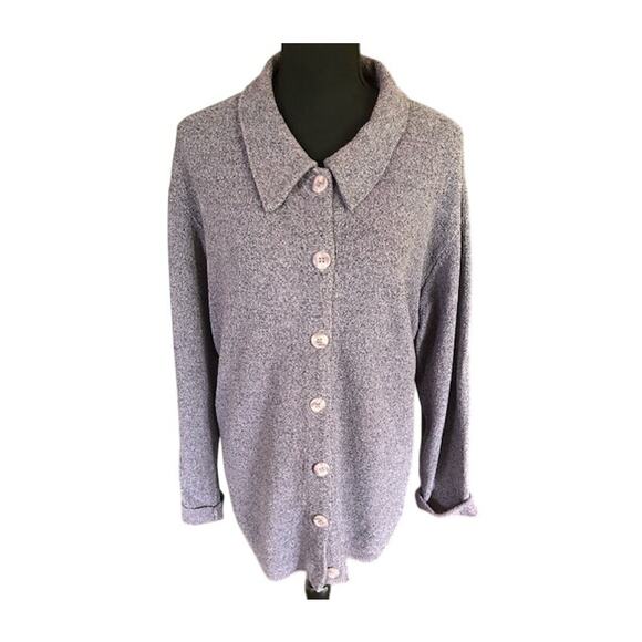 Princess Knitwear by Stephanie Schuster Lavender Cardigan – Size 1 (XL/1X) - Picture 2 of 6